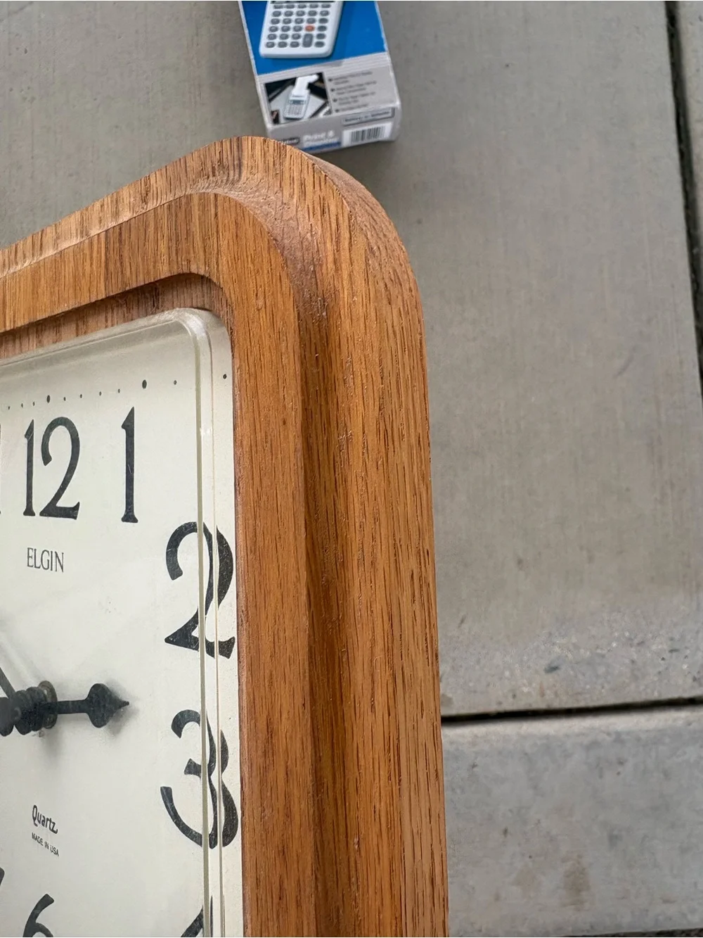 Elgin Wall Clock Wood Vintage